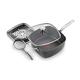 Tefal G119S444 Titanium Excel All-in-One Frying Pan, Black Stone Effect, 28 cm
