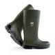 Safety Boots for Men and Women with Steel Toecap, Non-Slip Sole, Agricultural Work Boots, Feather Light, impervious to Water, mud or detergents, Insulating up to - 20 Degrees, Green, UK 11 Mens Size