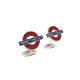 London memorabilia gift for men MIND THE GAP Tube Cufflinks Sterling Silver