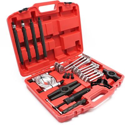 Wiltec - Hydraulik Abzieher Set 22 teilig, mit 10 t Zugkraft, Kugellager Abzieher, Zahnrad Abzieher Image