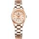 Automatic Watch Fashion Women's Analog Watches Stainless Steel Link Waterproof Ladies Luxury Dress Watch (Rose Gold)