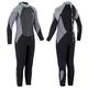 Osprey Boys Full Length 5mm Winter Wetsuit, Kids Neoprene Surfing Bodyboarding Wetsuit, Zero, Grey