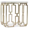 Hooker Furniture Evermore Stone Abstract End Table Metal in White/Yellow | 24 H x 22 W x 22 D in | Wayfair 1687-80113-00