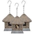 vidaXL Bird Houses 3 pcs Wicker