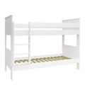 Hoppekids ALBA Kinderbett, Einzelbett mit Ausziehfunktion, Ausziehbett, MDF, 75 x 140/180/200 cm Liegefläche, inkl. Lattenrost, weiß