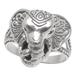 Elephant King,'Sterling Silver Elephant Cocktail Ring from Bali'