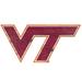 Virginia Tech Hokies Distressed Logo Cutout Sign