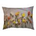 Tucker Murphy Pet™ Burien Dried Flowers Designer Pillow Fleece, Polyester in Pink/Brown | 9.5 H x 29.5 W x 19.5 D in | Wayfair