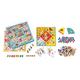 Janod - Carrousel Multi-Games Box Set - Classic Family Games - Draughts game, Ludo, Yellow Dwarf, 7 families, Goose game - For children from the Age of 5, J02742