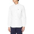 Lacoste Men's CH4976 Dress Shirt, Blanc, S