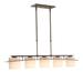 Hubbardton Forge Arc Ellipse 41 Inch 5 Light Linear Suspension Light - 137525-1011