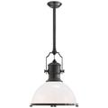 Visual Comfort Signature Collection Chapman & Myers Country Industrial 19 Inch Large Pendant - CHC 5136BZ-WG