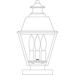 Arroyo Craftsman Inverness 15 Inch Tall 3 Light Outdoor Pier Lamp - INC-8MRCS-BK