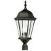 Craftmade Straight Glass 27 Inch Tall 3 Light Outdoor Post Lamp - Z555-TB