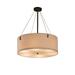 Justice Design Group Textile 24 Inch Large Pendant - FAB-9532-WHTE-DBRZ-F2-LED6-4200