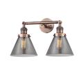 Innovations Lighting Bruno Marashlian Large Cone 18 Inch 2 Light Bath Vanity Light - 208-AC-G43