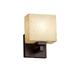 Justice Design Group Fusion 7 Inch Wall Sconce - FSN-8437-55-WEVE-NCKL-LED1-700