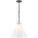 Visual Comfort Signature Collection Thomas O'Brien Katie 15 Inch Large Pendant - TOB 5226BZ/G6-WG