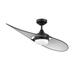 Kendal Lighting Tango 52 Inch Ceiling Fan with Light Kit - AC22852-BLK/SN