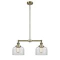 Innovations Lighting Bruno Marashlian Large Bell 21 Inch 2 Light LED Mini Chandelier - 209-AB-G72-LED