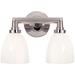 Visual Comfort Signature Collection Chapman & Myers Wilton 13 Inch 2 Light Bath Vanity Light - SL 2842CH-WG