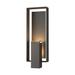 Hubbardton Forge Shadow Box 21 Inch Tall 2 Light Outdoor Wall Light - 302605-1010