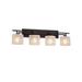 Justice Design Group Fusion 36 Inch 4 Light Bath Vanity Light - FSN-8704-30-FRCR-DBRZ