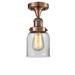 Innovations Lighting Bruno Marashlian Small Bell 5 Inch 1 Light Semi Flush Mount - 517-1CH-AC-G52-LED