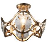 Crystorama Quincy 16 Inch 4 Light Semi Flush Mount - QUI-7624-DT