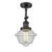 Innovations Lighting Bruno Marashlian Small Oxford 7 Inch 1 Light LED Semi Flush Mount - 201F-BK-G534-LED