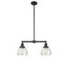 Innovations Lighting Bruno Marashlian Fulton 21 Inch 2 Light LED Mini Chandelier - 209-BK-G172-LED