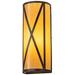 Meyda Lighting Diamond Mission Earth Marble 18 Inch Wall Sconce - 140419