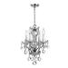 Crystorama Traditional Crystal 11 Inch 4 Light Mini Chandelier - 5534-CH-CL-S