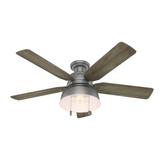 Hunter Fan Mill Valley 52 Inch Flush Mount Fan with Light Kit - 59311