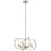 Kichler Lighting Downtown Deco 21 Inch 6 Light Mini Chandelier - 44128PN