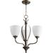 Quorum International Jardin 20 Inch 3 Light Mini Chandelier - 6127-3-86