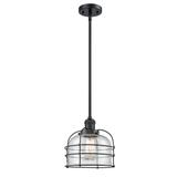 Innovations Lighting Bruno Marashlian Large Bell Cage 9 Inch LED Mini Pendant - 201S-BK-G74-CE-LED