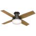 Hunter Fan Dempsey 44 Inch Flush Mount Fan with Light Kit - 59445