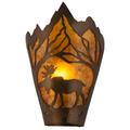 Meyda Lighting Moose At Dawn Left 12 Inch Wall Sconce - 161606