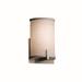 Justice Design Group Textile 9 Inch Wall Sconce - FAB-5531-WHTE-DBRZ-LED1-700