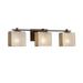 Justice Design Group Fusion 25 Inch 3 Light Bath Vanity Light - FSN-8443-55-MROR-DBRZ-LED3-2100