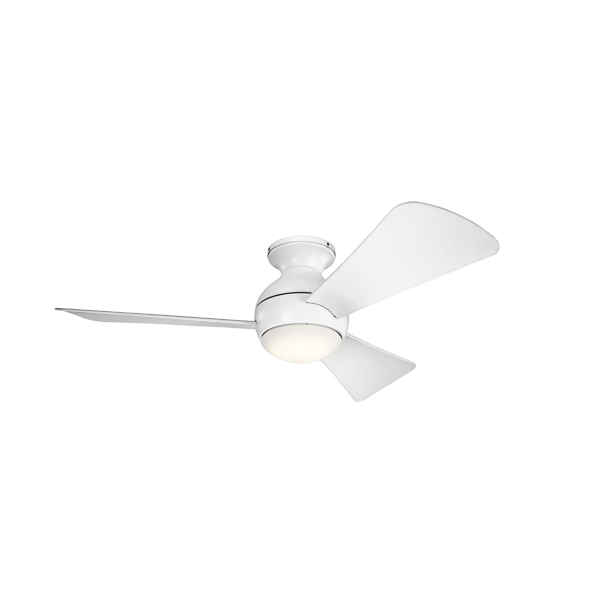 Kichler Lighting Sola 44 Inch Flush Mount Fan with Light Kit - 330151MWH