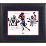 Julian Edelman New England Patriots Framed 11" x 14" Super Bowl LIII MVP Photograph - Facsimile Signature