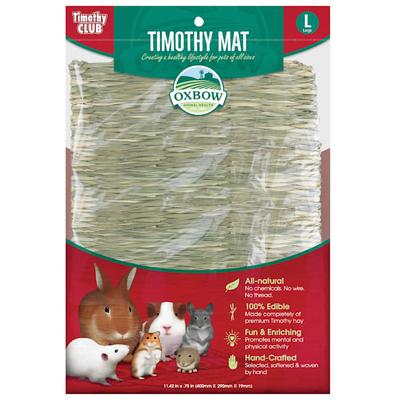 Oxbow Timothy Club Timothy Hay Mat for Small Animals, Large