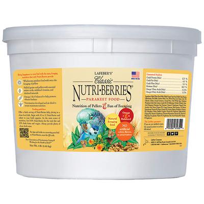Lafeber's Classic Nutri-Berries Parakeet Bird Food, 4 lbs.