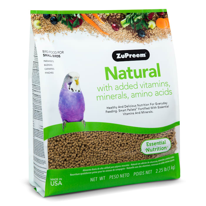ZuPreem Natural Premium Daily Bird Food for Small Birds, 2.25 LBS