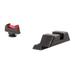 Trijicon Fiber Optic Pistol Front/Rear Sight Set Red Fiber Stick Glock 42/43 Black 601029