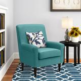 Armchair - Andover Mills™ Ronald 28" Wide Armchair Fabric in Blue/Black | 35 H x 28 W x 30 D in | Wayfair 42E5AB25582B4CDA8B7456EE75D40E36