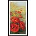 Winston Porter 'Red Poppy Panel' - Print in Brown | 38 H x 23 W x 1 D in | Wayfair 0DAB3A0C645D49249C27CBA77DEAC2BD
