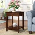 Andover Mills™ Haines End Table w/ Storage Wood in Brown | 24 H x 18 W x 18 D in | Wayfair CA21BB4E4A1545A0911A72CC5779E372